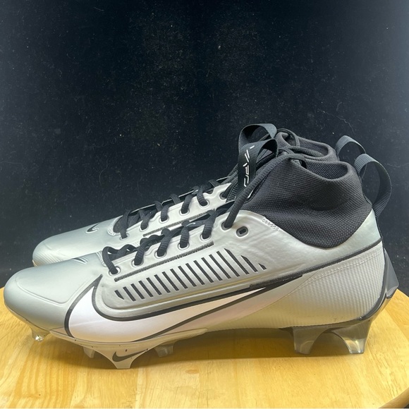 Nike Vapor Edge Pro 360 2 Light Smoke Grey Black Cleats DA5456-002 Men's Sizes - Picture 6 of 9